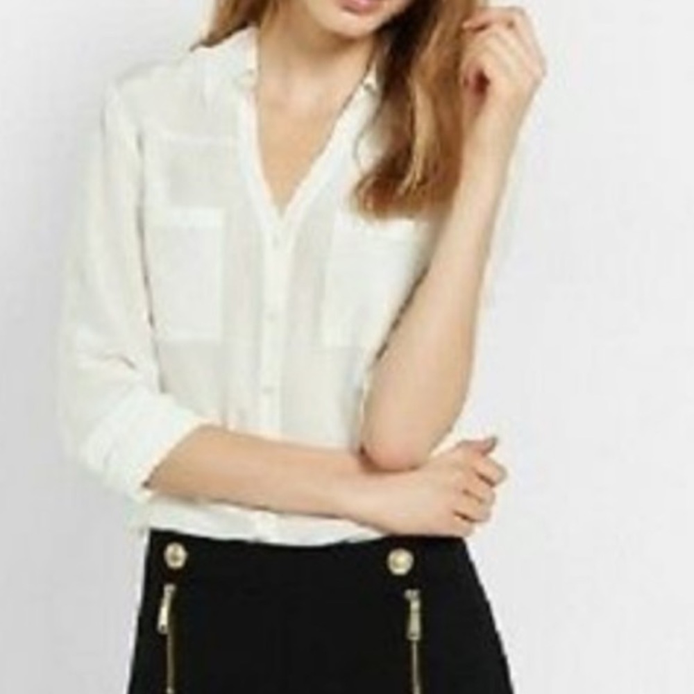 Cream Long Sleeve Portofino Top
